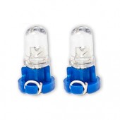 ΛΑΜΠΑΚΙΑ LED T3 12V LED 6.000K ΜΠΛΕ ΦΩΣ 8mm DGA - 2ΤΕΜ. Με Κάλυκα americat.gr