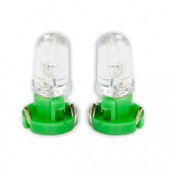 ΛΑΜΠΑΚΙΑ LED T3 12V LED 6.000K ΠΡΑΣΙΝΟ ΦΩΣ 8mm DGA - 2ΤΕΜ. Με Κάλυκα americat.gr