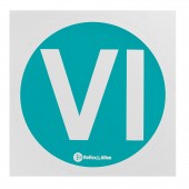 ΣΗΜΑ ΑΥΤΟΚΟΛΛΗΤΟ ""VI"" EURO 6 ΓΙΑ ΦΟΡΤΗΓΟ 220mm 12 TEM. Πινακίδες και Σήμανση americat.gr