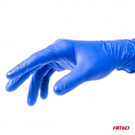 Amio - ΓΑΝΤΙΑ ΝΙΤΡΙΛΙΟΥ MERCATOR NITRYLEX BASIC ΣΕ ΜΠΛΕ ΧΡΩΜΑ SMALL (S) - 100 ΤΕΜ. (MER02956/AM) ΥΓΕΙΑ americat.gr