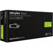 Amio - ΓΑΝΤΙΑ ΝΙΤΡΙΛΙΟΥ MERCATOR NITRYLEX BASIC ΣΕ ΜΑΥΡΟ ΧΡΩΜΑ SMALL (S) - 100 τεμ. (MER13229/AM) Γάντια Εργασίας americat.gr