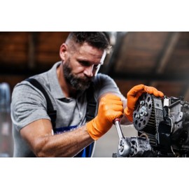 Amio - ΓΑΝΤΙΑ ΝΙΤΡΙΛΙΟΥ MERCATOR GOGRIP ΣΕ ΠΟΡΤΟΚΑΛΙ ΧΡΩΜΑ MEDIUM (M) - 50 ΤΕΜ. (MER20335/AM) ΥΓΕΙΑ americat.gr