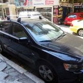 KIT ΜΕ ΜΠΑΡΕΣ ΟΡΟΦΗΣ ΓΙΑ MITSUBISHI LANCER 4D / 5D 07/2008+ ΑΛΟΥΜΙΝΙΟΥ TEMA MENABO (AL1-3360-FIX501FP)-2 ΤΕΜ. Mitsubishi americat.gr
