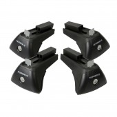 KIT ΑΚΡΑ (ΠΟΔΙΑ) RAIL-X ΓΙΑ ΑΛΟΥΜΙΝΙΟΥ ΜΠΑΡΕΣ QUADRA NORDRIVE ME FLUSH RAILING ME ΚΛΕΙΔΙ - 4 TEM. Άκρα για Μπάρες americat.gr