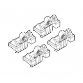 ΑΚΡΑ ΓΙΑ ΜΠΑΡΕΣ NORDRIVE ΓΙΑ TOYOTA COROLLA VERSO(NO RAILING) 04/04-05/09 KIT Άκρα για Μπάρες americat.gr