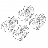 ΑΚΡΑ ΓΙΑ ΜΠΑΡΕΣ NORDRIVE ΓΙΑ PEUGEOT 206 3D PLUS 09/98+ KIT Άκρα για Μπάρες americat.gr