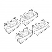 ΑΚΡΑ ΓΙΑ ΜΠΑΡΕΣ NORDRIVE ΓΙΑ SUBARU SOLTERRA 5P 09/2022+ / TOYOTA BZ4X 03/2023+ - 4 Τεμ. Άκρα για Μπάρες americat.gr