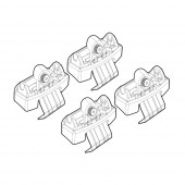 ΑΚΡΑ ΓΙΑ ΜΠΑΡΕΣ NORDRIVE ΓΙΑ CITROEN DS4 5D 08/2021+ - 4 τεμ. Άκρα για Μπάρες americat.gr