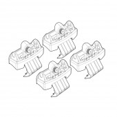 ΑΚΡΑ ΓΙΑ ΜΠΑΡΕΣ NORDRIVE ΓΙΑ ABARTH / FIAT 500E 3D 05/2023+ - 4 τεμ. Άκρα για Μπάρες americat.gr