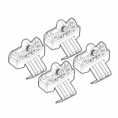 ΠΟΔΙΑ ΓΙΑ ΜΠΑΡΕΣ NORDRIVE ΓΙΑ PEUGEOT 3008 12/2023+ - 4 Τεμ. Άκρα για Μπάρες americat.gr