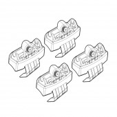 ΠΟΔΙΑ ΓΙΑ ΜΠΑΡΕΣ NORDRIVE ΓΙΑ RENAULT RAFALE 04/2024+ - 4 τεμ. Άκρα για Μπάρες americat.gr