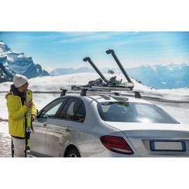 ΒΑΣΗ ΣΚΙ ΟΡΟΦΗΣ 6 ΖΕΥΓΑΡΙΑ ΣΚΙ /4 SNOWBOARD ΑΛΟΥΜΙΝΙΟΥ ΜΕ ΚΛΕΙΔΙ NORDIC-KING 80cm Μεταφορά Σκι & Canoe Kayak americat.gr