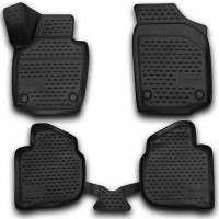 ΠΑΤΑΚΙΑ ΣΕ ΣΚΑΦΗ TPE ΛΑΣΤΙΧΟ ΓΙΑ SKODA RAPID 4D 2013+ ΣΕ ΜΑΥΡΟ ΧΡΩΜΑ NOVLINE - 4 ΤΕΜ. Skoda americat.gr