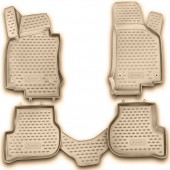 ΠΑΤΑΚΙΑ ΣΕ ΣΚΑΦΗ TPE ΛΑΣΤΙΧΟ ΓΙΑ VW GOLF 6 04/2009-2012 ΣΕ ΜΠΕΖ ΧΡΩΜΑ NOVLINE - 4 ΤΕΜ. VW americat.gr