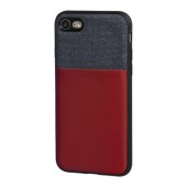 APPLE iPHONE 7 ΚΑΙ 8 ΘΗΚΗ ΚΙΝΗΤΟΥ DUO POCKET ΜΠΛΕ-ΜΠΟΡΝΤΩ ΜΑΓΝΗΤΙΚΗ SILVER LINE Apple americat.gr