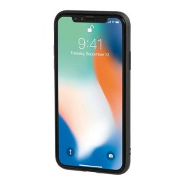 Duo pocket, two colour cover with metal plate - Apple iPhone X - Blue/Burgundy americat.gr