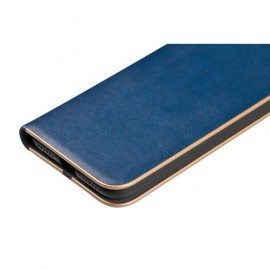 Club, leatherette book cover - Apple iPhone X - Blue/Gold americat.gr
