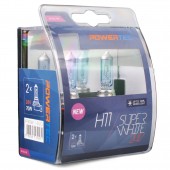 H11 24V 70W 3.450K PGJ19-2 POWERTECK SUPERWHITE BLISTER 2ΤΕΜ. M-TECH 4100K έως 4700K americat.gr