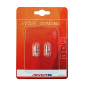 T10 W5W 12V W2,1x9,5d (ΚΑΡΦΩΤΟ ΑΚΑΛΥΚΟ) POWERTEC STANDARD ΑΛΟΓΟΝΟΥ 2ΤΕΜ. M-TECH Χωρίς Κάλυκα americat.gr