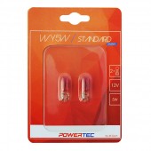 WY5W 12V 5W W2,1x9,5d ΠΟΡΤΟΚΑΛΙ (ΚΑΡΦΩΤΟ ΑΚΑΛΥΚΟ) POWERTEC STANDARD ΑΛΟΓΟΝΟΥ 2ΤΕΜ. Χωρίς Κάλυκα americat.gr