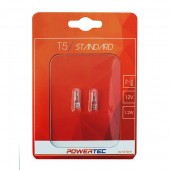 T5 12V 1,2W W2x4,6d (ΚΑΡΦΩΤΟ ΑΚΑΛΥΚΟ) POWERTEC STANDARD ΑΛΟΓΟΝΟΥ 2ΤΕΜ. Χωρίς Κάλυκα americat.gr