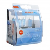 H8 12V 55W 3.450K PGJ19-1 POWERTECK SUPERWHITE 2ΤΕΜ. 3000K έως 4000K americat.gr