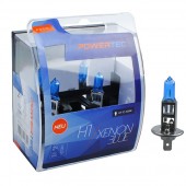 H1 12V 55W P14,5s 5.000K POWERTEC XENON BLUE 2ΤΕΜ. M-TECH 4800K έως 6500K americat.gr