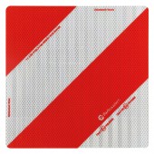 ΑΝΑΚΛΑΣΤΙΚΟ ΣΗΜΑ ΣΕ ΠΑΝΕΛ ΓΑΛΒΑΝΙΣΜΕΝΟΥ ΧΑΛΥΒΑ ΛΕΥΚΟ/ΚΟΚΚΙΝΟ DIN3071TPESC-B 282x282mm LAMPA - 1ΤΕΜ. Ανακλαστήρες americat.gr