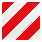 ΑΝΑΚΛΑΣΤΙΚΟ ΣΗΜΑ ΣΕ ΠΑΝΕΛ ΓΑΛΒΑΝΙΣΜΕΝΟΥ ΧΑΛΥΒΑ ΛΕΥΚΟ/ΚΟΚΚΙΝΟ DIN11030 423x423mm LAMPA - 1 ΤΕΜ Ανακλαστήρες americat.gr