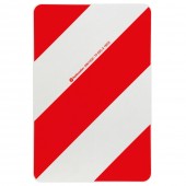 ΑΝΑΚΛΑΣΤΙΚΟ ΣΗΜΑ ΣΕ ΠΑΝΕΛ ΓΑΛΒΑΝΙΣΜΕΝΟΥ ΧΑΛΥΒΑ ΛΕΥΚΟ/ΚΟΚΚΙΝΟ DIN11030 282x423mm LAMPA - 1 ΤΕΜ Ανακλαστήρες americat.gr