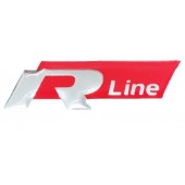R LINE ΑΥΤΟΚΟΛΛΗΤΟ ΣΗΜΑ ΚΟΚΚΙΝΟ/ΧΡΩΜΙΟ 7,5x2,1cm ΜΕ ΕΠΙΚΑΛΥΨΗ ΕΠΟΞΕΙΔΙΚΗΣ ΡΥΤΙΝΗΣ - 1 ΤΕΜ. Σήματα 3D americat.gr