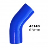 ΓΩΝΙΑ ΣΙΛΙΚΟΝΗΣ ΜΠΛΕ Φ70 45 ΜΟΙΡΕΣ SIMONI RACING - 1 ΤΕΜ. Σωλήνες και Γωνίες Σιλικόνης americat.gr