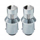 BAU15s 12V 6LED 100lm 2500K 2W 12V ΜΟΝΟΠΟΛΙΚΟ ΠΑΡΑΚΕΝΤΡΟ CAN-BUS ΠΟΡΤΟΚΑΛΙ 2ΤΕΜ. Με Κάλυκα americat.gr