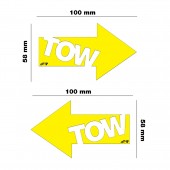 ΑΥΤΟΚΟΛΛΗΤΟ TOW ΚΙΤΡΙΝΟ 100x58mm SIMONI RACING - 2 ΤΕΜ. Αυτοκόλλητα Προφίλ americat.gr