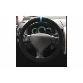 ΚΑΛΥΜΜΑ ΤΙΜΟΝΙΟΥ CARRERA LOOK BLUE ΜΑΥΡΟ ΜΕ ΜΠΛΕ ΡΙΓΑ ΜΙΚΡΟΦΙΜΠΡΑ 37-39cm SIMONI RACING - 1 τεμ. Διάμετρος 37-39 cm americat.gr