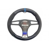 ΚΑΛΥΜΜΑ ΤΙΜΟΝΙΟΥ SPORTY CARBON LOOK ΜΑΥΡΟ/ΜΠΛΕ ΟΙΚΟΛΟΓΙΚΟ ΔΕΡΜΑ 37-39cm SIMONI RACING - 1 τεμ. Διάμετρος 37-39 cm americat.gr