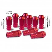 Simoni Racing - ΠΑΞΙΜΑΔΙ ΚΩΝΙΚΟ 14x1,5 (50mm) (19) ΚΟΚΚΙΝΟ 10ΤΕΜ. Κωνικά americat.gr