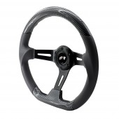 ΤΙΜΟΝΙ GIAU CARBON LOOK ΤΡΙΑΚΤΙΝΟ ΜΑΥΡΟ ΔΙΑΜΕΤΡΟΣ 350mm ΠΑΧΟΣ 70mm SIMONI RACING - 1 τεμ. Τιμόνια americat.gr