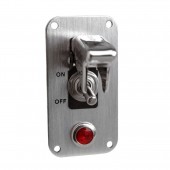 ΔΙΑΚΟΠΤΗΣ ON/OFF BABY GO LIGHT EVO ΑΕΡΟΠΟΡΙΚΟΥ ΤΥΠΟΥ 12V 20A ΚΑΙ ΕΝΔΕΙΞΗ LED (ΜΕ ΚΑΠΑΚΙ ΚΑΙ ΒΑΣΗ ΧΡΩΜΙΟΥ) Διακόπτες Ρελέ americat.gr