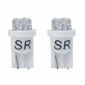 T10 W5W 12V ΛΕΥΚΑ ΜΕ 4LED 2ΤΕΜ Χωρίς Κάλυκα americat.gr