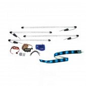 ΣΩΛΗΝΕΣ UNDERCAR LED ΜΠΛΕ 2x95cm & 2x125cm - 1 kit. NEON Underglow Kits americat.gr