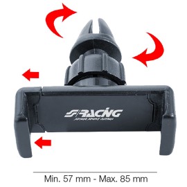 ΒΑΣΗ ΚΙΝΗΤΟΥ ΑΕΡΑΓΩΓΟΥ ΜΕ ΚΛΙΠ 55-85mm PHONE HOLDER 8 Βάσεις Θήκες Κινητού americat.gr