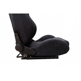 ΚΑΘΙΣΜΑ CHARLES ΑΝΑΚΛΙΝΟΜΕΝΟ ΜΑΥΡΟ ΒΕΛΟΥΔΟ (ΜΕ ΣΙΔΗΡΟΔΡΟΜΟ) Καθίσματα americat.gr