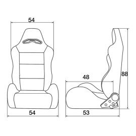 ΚΑΘΙΣΜΑ MIKY 54 X 88 cm ΜΕ ΑΝΑΚΛΙΣΗ/ΣΙΔΗΡΟΔΡΟΜΟΥΣ (ΜΑΥΡΟ ΒΕΛΟΥΡ ΜΕ ΚΟΚΚΙΝΕΣ ΡΑΦΕΣ) Καθίσματα americat.gr