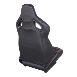 ΚΑΘΙΣΜΑ JACKIE ΑΝΑΚΛΙΝΟΜΕΝΟ ΜΑΥΡΟ/ΚΑΡΟ ΜΕ ΣΙΔΗΡΟΔΡΟΜΟ SIMONI RACING - 1ΤΕΜ Καθίσματα americat.gr