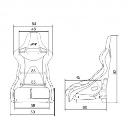 ΚΑΘΙΣΜΑ JACKIE ΑΝΑΚΛΙΝΟΜΕΝΟ ΜΑΥΡΟ/ΚΑΡΟ ΜΕ ΣΙΔΗΡΟΔΡΟΜΟ SIMONI RACING - 1ΤΕΜ Καθίσματα americat.gr