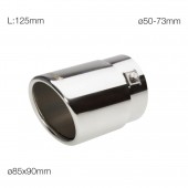 ΑΚΡΟ ΕΞΑΤΜΙΣΗΣ INOX TRX9 SIMONI RACING - 1 ΤΕΜ. Μπούκες Εξάτμισης americat.gr
