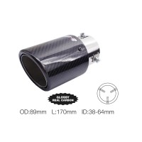 ΑΚΡΟ (ΜΠΟΥΚΑ) ΕΞΑΤΜΙΣΗΣ REAL CARBON Φ38>64mm-ΜΗΚΟΣ 170mm - ΔΙΑΜΕΤΡΟΣ ΕΞΩΤΕΡΙΚΗ 89mm-SIMONI RACING - 1 TEM Μπούκες Εξάτμισης americat.gr