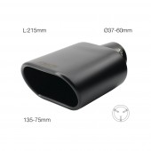ΑΚΡΟ (ΜΠΟΥΚΑ) ΕΞΑΤΜΙΣΗΣ ΟΒΑΛ ΜΑΥΡΗ 135x75mm ΜΗΚΟΣ:215mm /ΔΙΑΜΕΤΡΟ ΣΩΛΗΝΑ 37-60mm TRX16N SIMONI RACING - 1 TEM. Μπούκες Εξάτμισης americat.gr