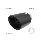 ΑΚΡΟ ΕΞΑΤΜΙΣΗΣ TRX95C REAL CARBON 63-89mm ΜΗΚΟΣ 155mm Μπούκες Εξάτμισης americat.gr